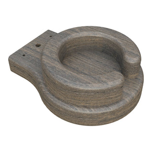 Amish Adirondack Poly Cup Holder in Coastal Gray