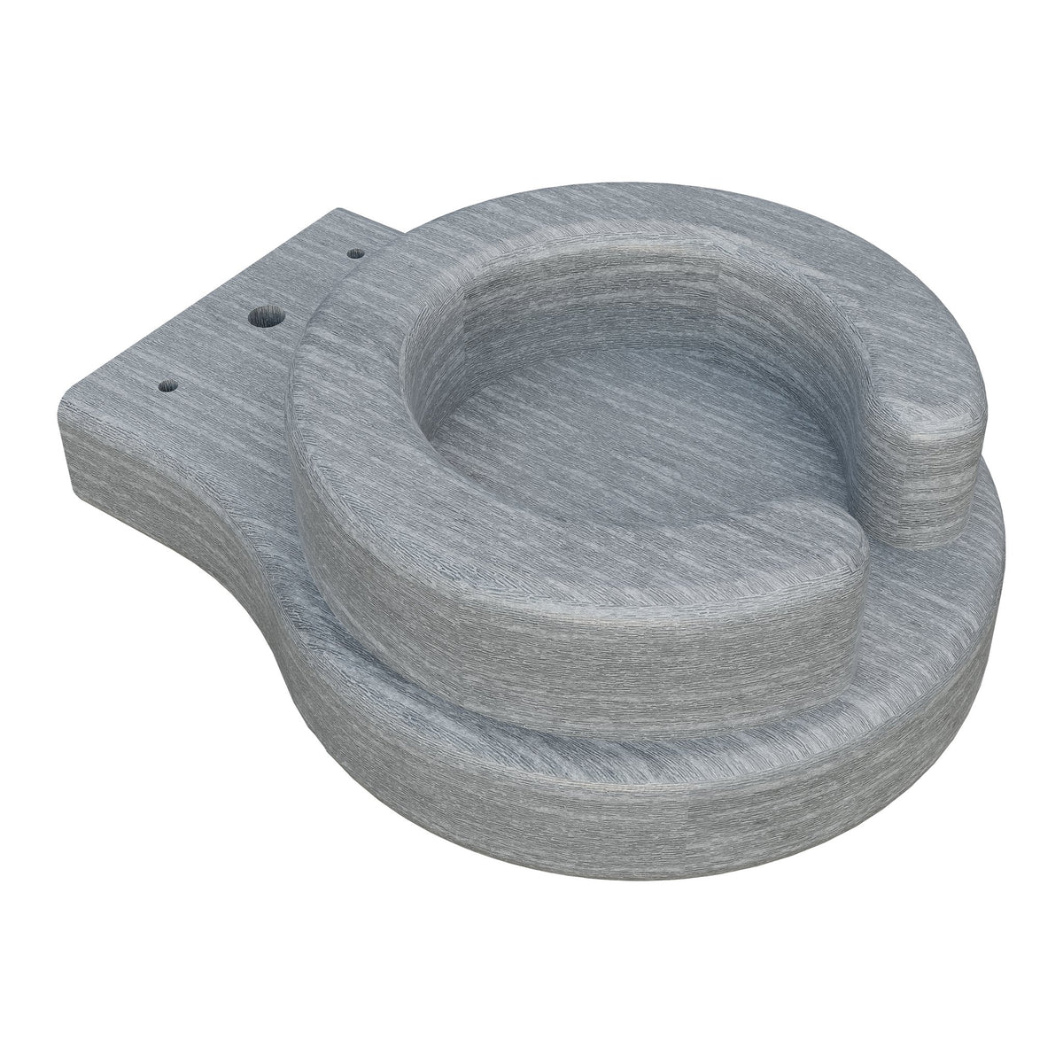 Amish Adirondack Poly Cup Holder in Driftwood Gray