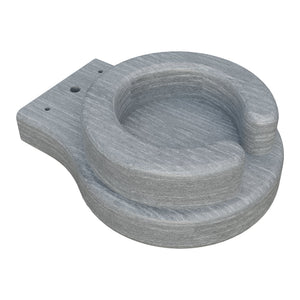 Amish Adirondack Poly Cup Holder in Driftwood Gray