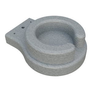 Amish Adirondack Poly Cup Holder in Light Gray