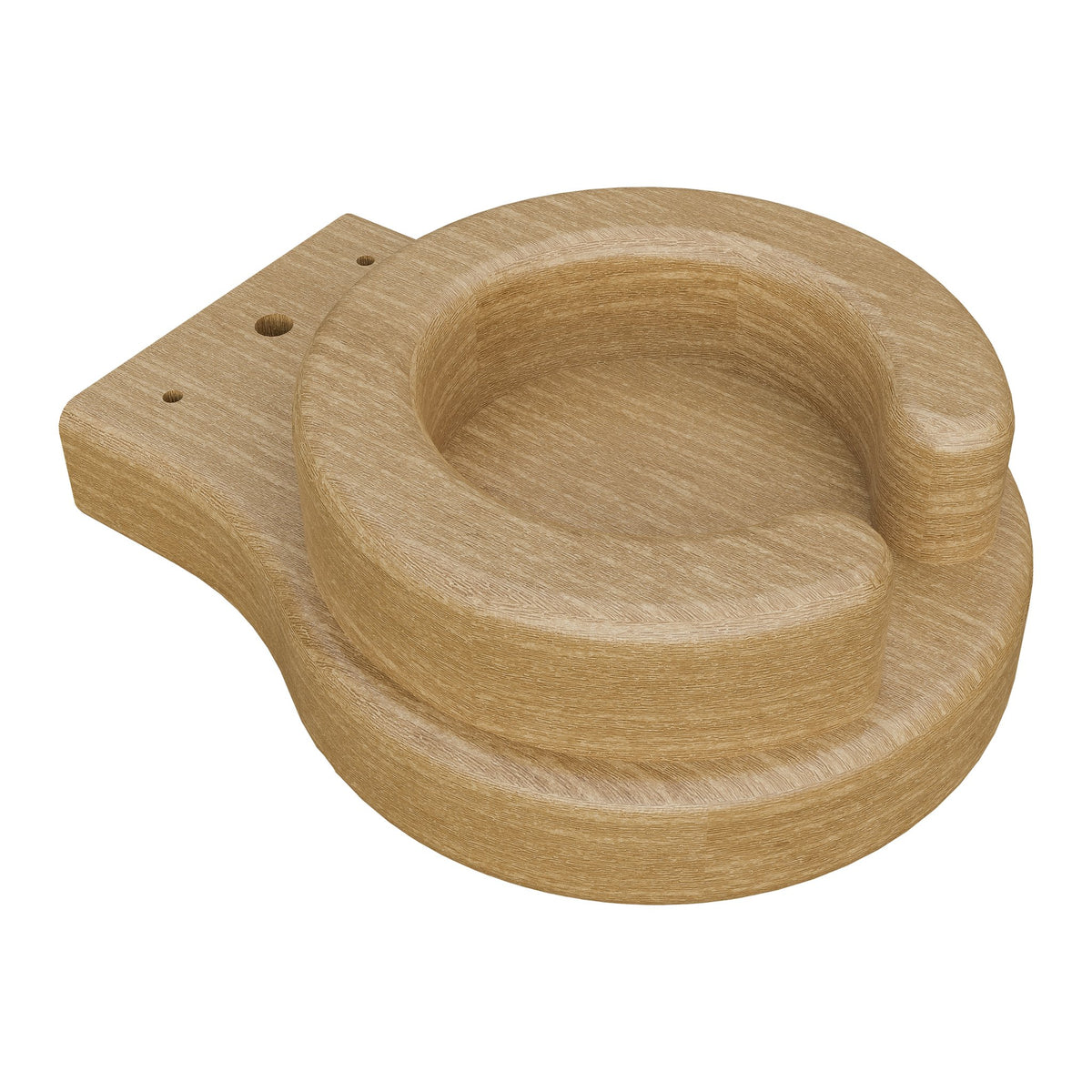Amish Adirondack Poly Cup Holder in Natural Teak