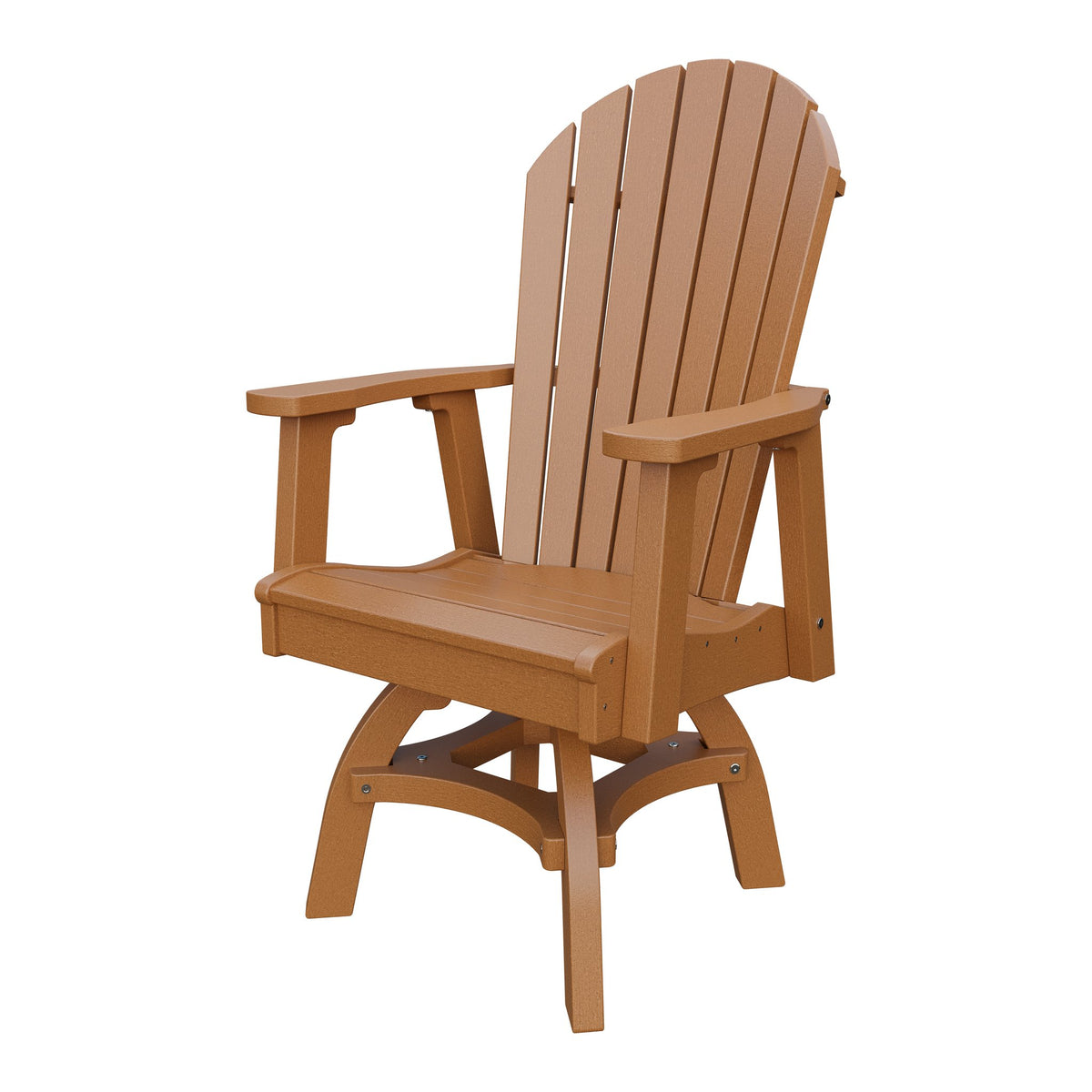 Amish Adirondack Swivel Dining Rocker in Cedar