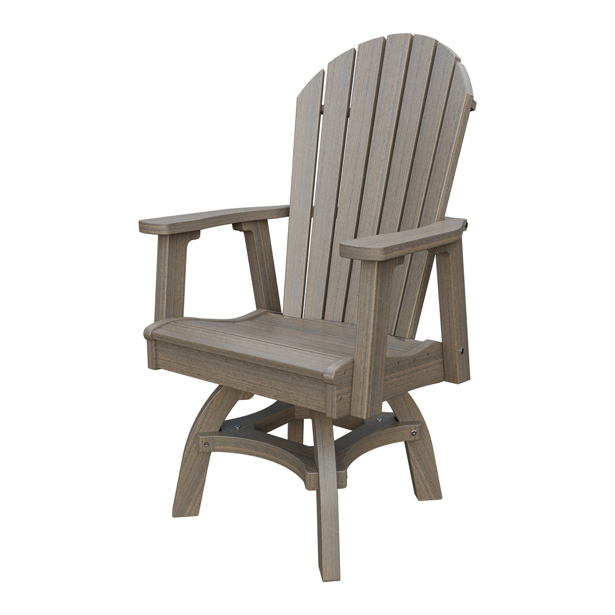 Amish Adirondack Swivel Dining Chair in Coastal Gray