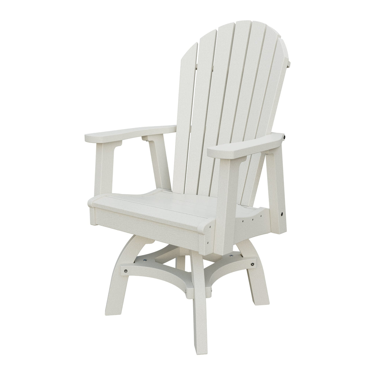 Amish Adirondack Swivel Dining Chair in Ivory