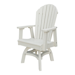 Amish Adirondack Swivel Dining Chair in Ivory