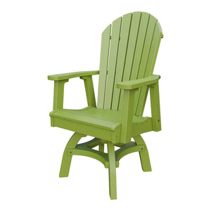 Amish Adirondack Swivel Dining Chair in Tropical Lime Green