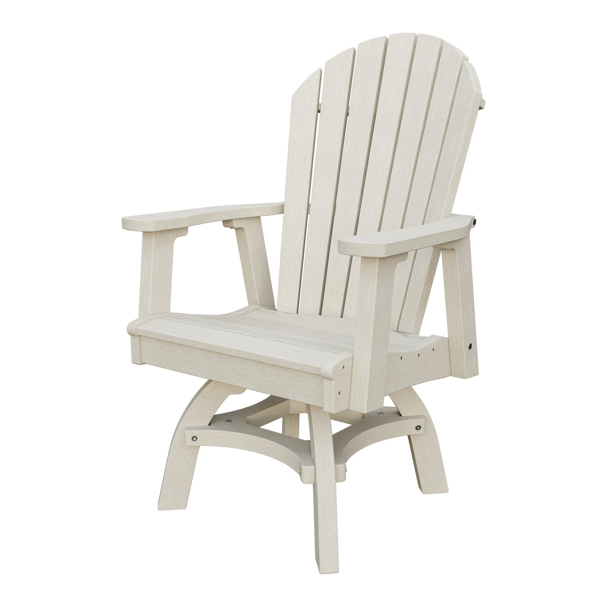 Amish Adirondack Swivel Dining Rocker in Seashell