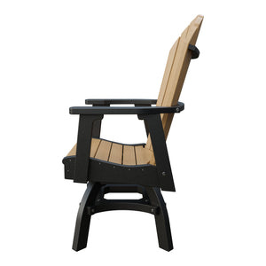 Amish Adirondack Swivel Dining Rocker