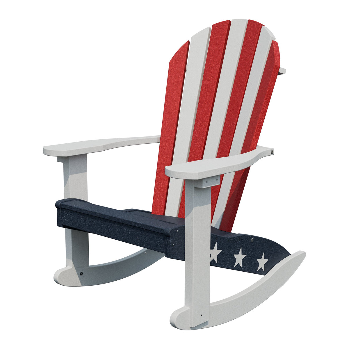 Amish Adirondack Patriot Rocker in Patriot