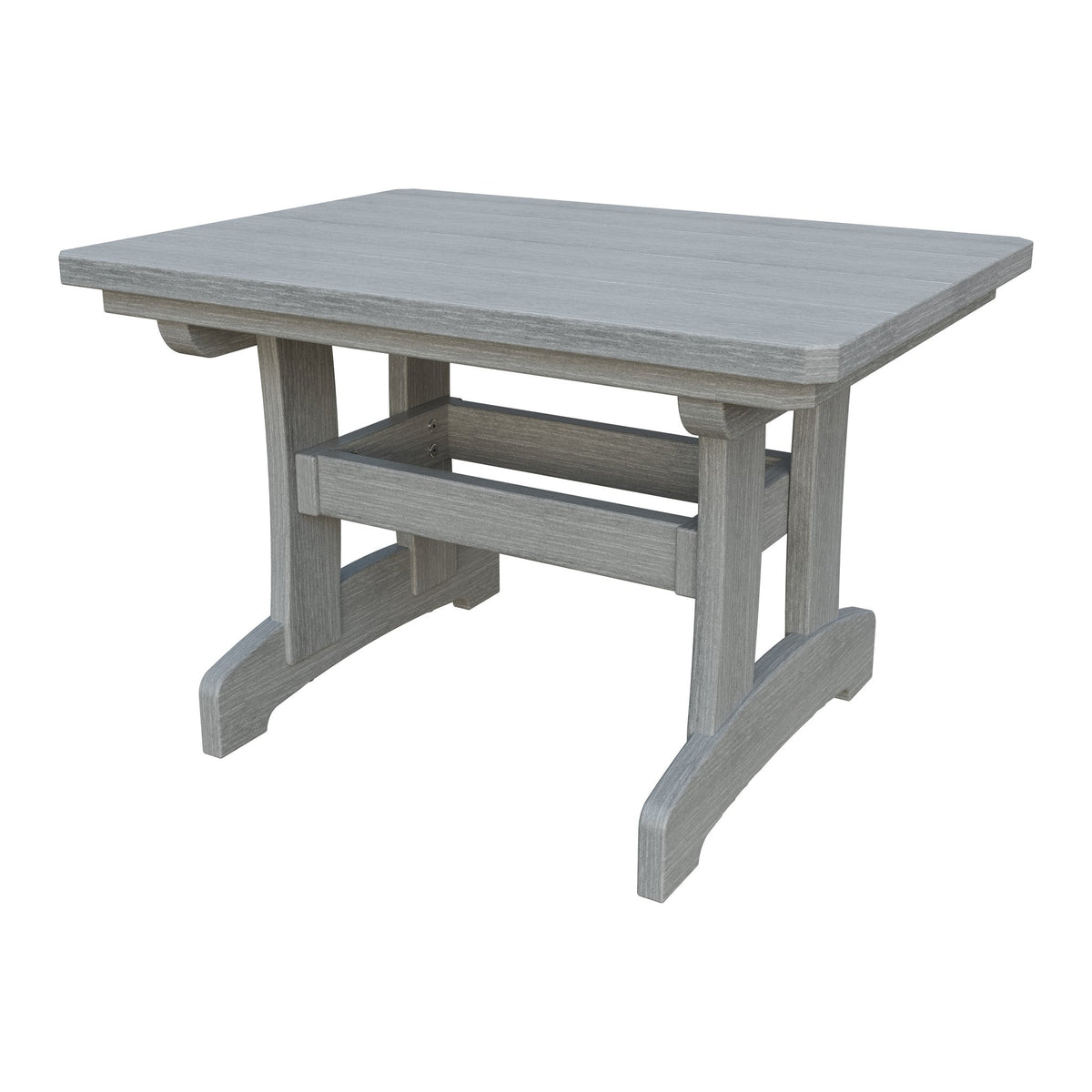 Amish Adirondack Rectangle Poly Outdoor Coffee Table in Driftwood Gray