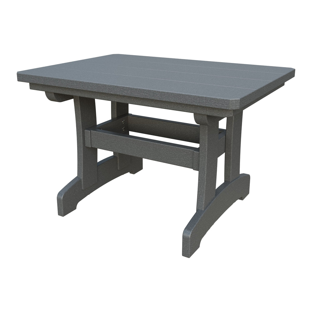 Amish Adirondack Rectangle Poly Outdoor Coffee Table in Gray