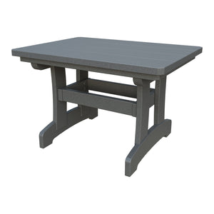 Amish Adirondack Rectangle Poly Outdoor Coffee Table in Gray
