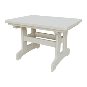 Amish Adirondack Rectangle Poly Outdoor Coffee Table in Ivory