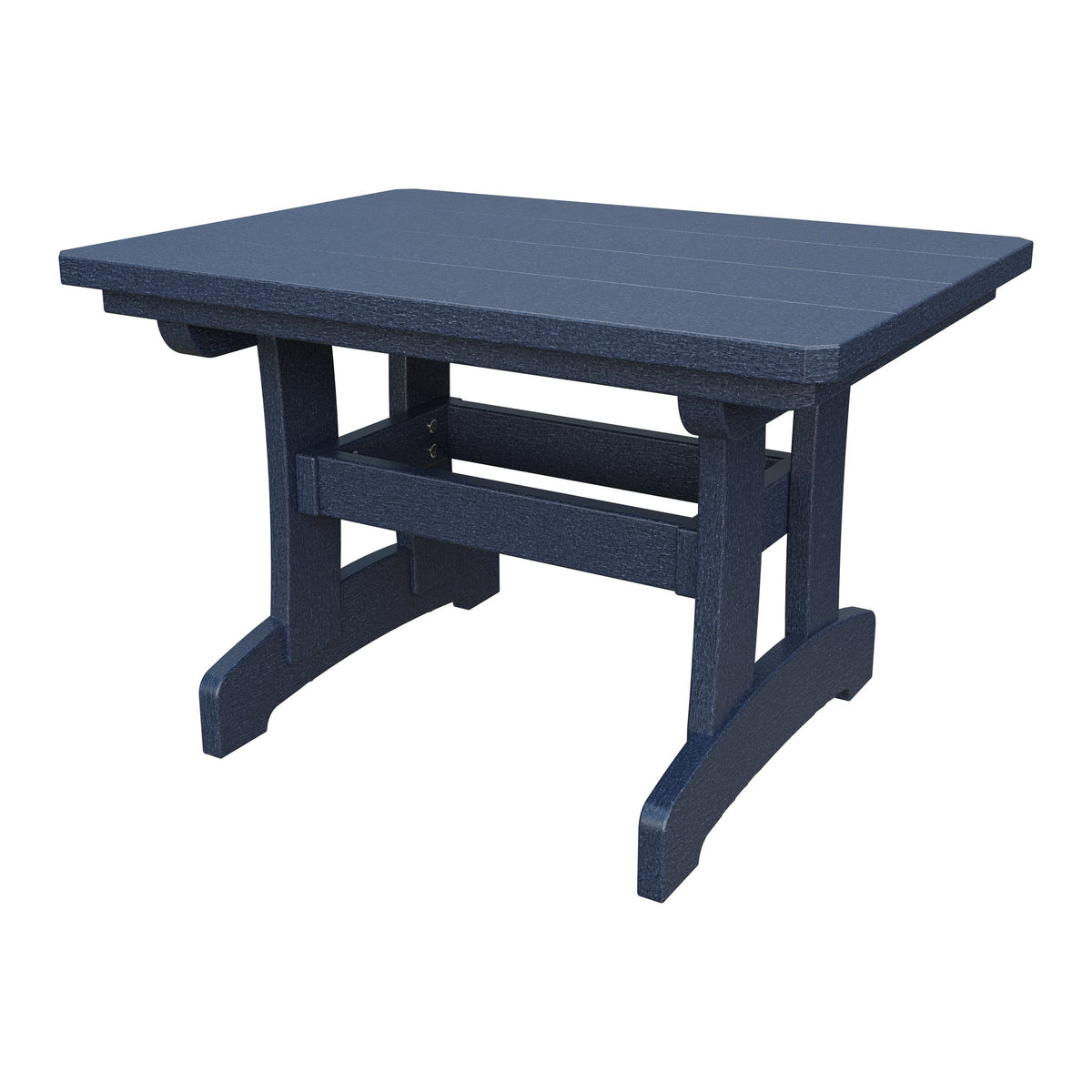 Amish Adirondack Rectangle Poly Outdoor Coffee Table in Patriot Blue