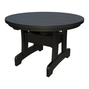 Amish Adirondack Round Poly Coffee Table in Black