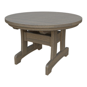 Amish Adirondack Round Poly Coffee Table in Coastal Gray