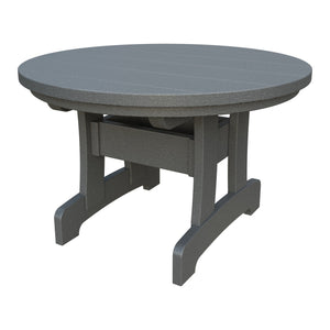 Amish Adirondack Round Poly Coffee Table in Gray