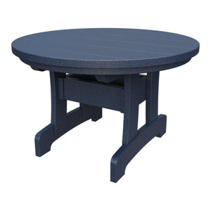 Amish Adirondack Round Poly Coffee Table in Patriot Blue