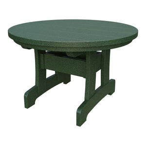 Amish Adirondack Round Poly Coffee Table in Turf Green