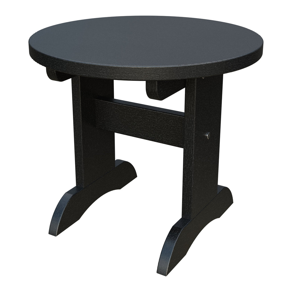 Amish Adirondack Round End Table in Black