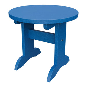 Amish Adirondack Round End Table in Blue