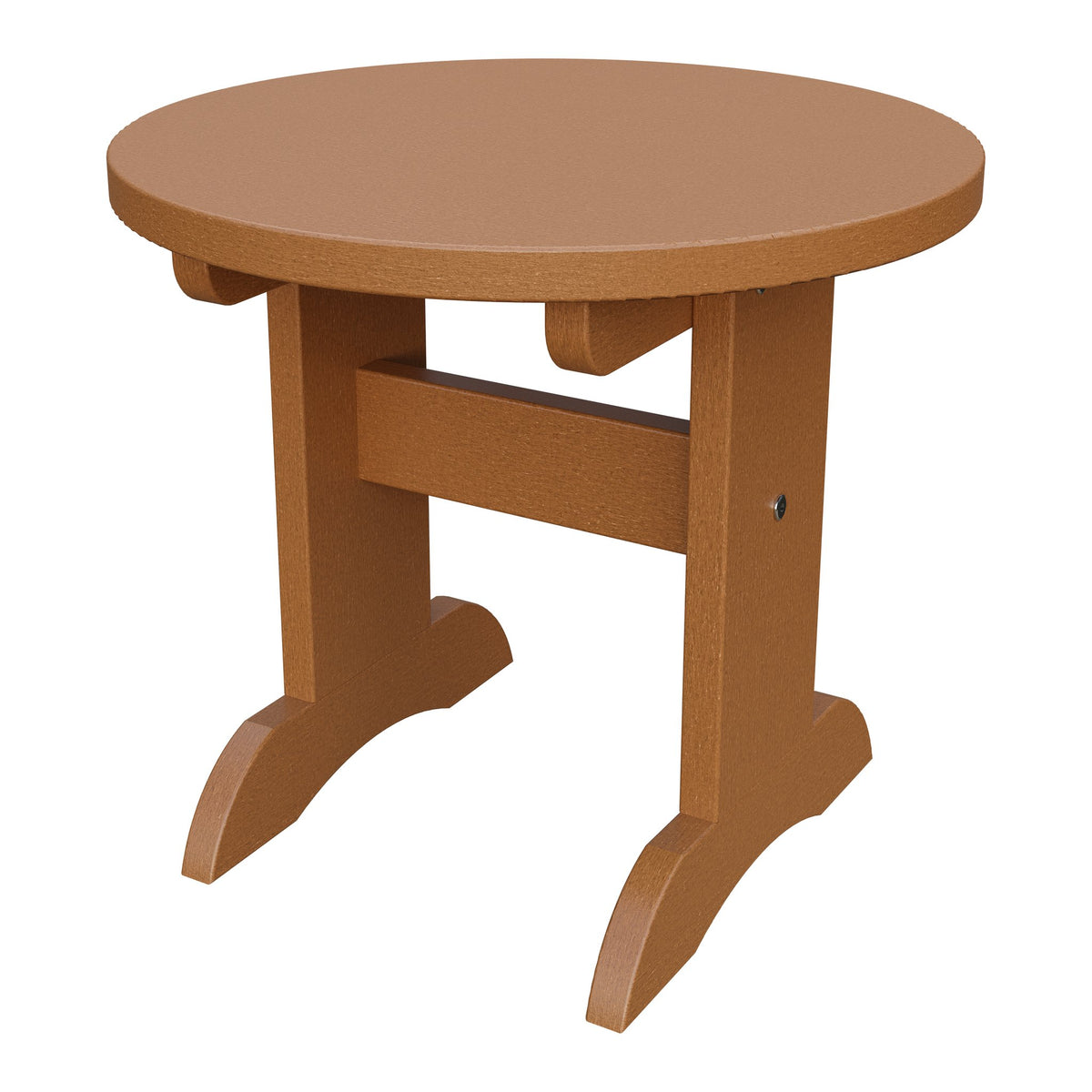 Amish Adirondack Round End Table in Cedar