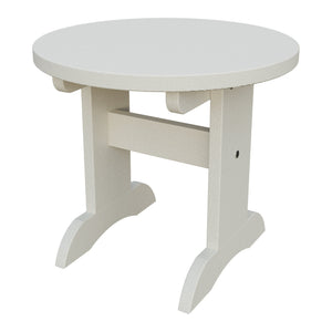Amish Adirondack Round End Table in Ivory