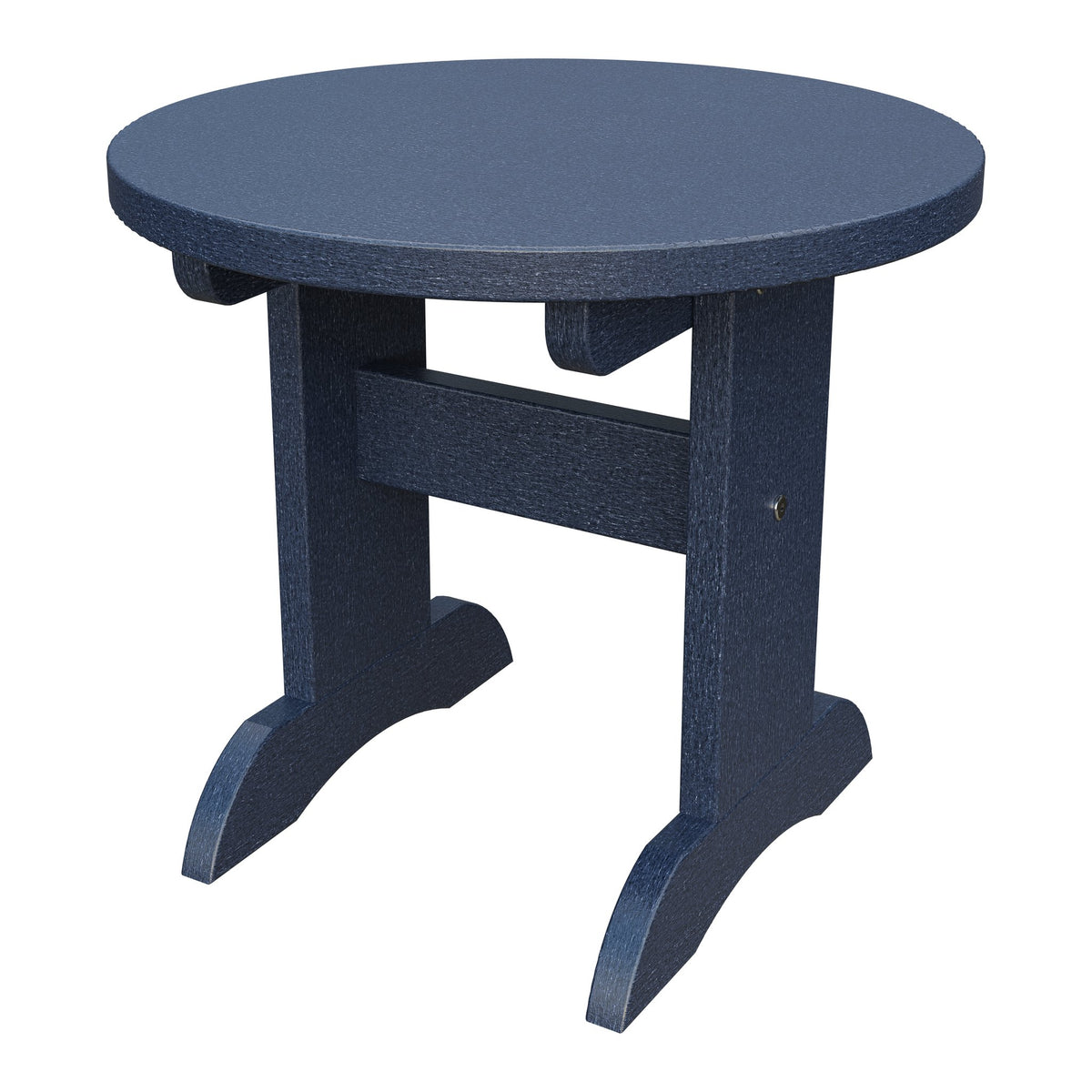 Amish Adirondack Round End Table in Patriot Blue