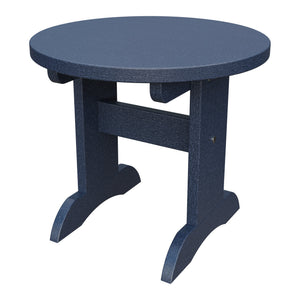 Amish Adirondack Round End Table in Patriot Blue