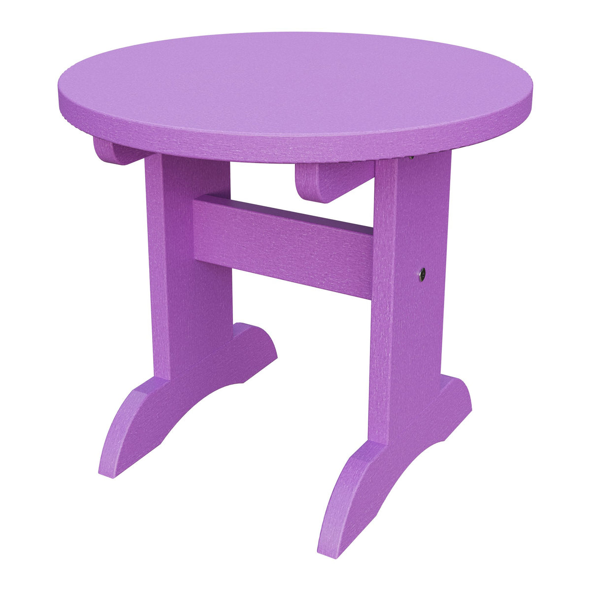 Amish Adirondack Round End Table in Bright Purple