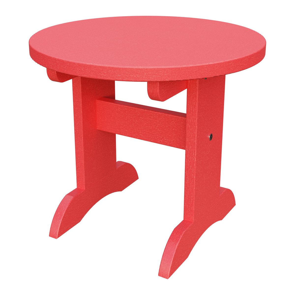 Amish Adirondack Round End Table in Red