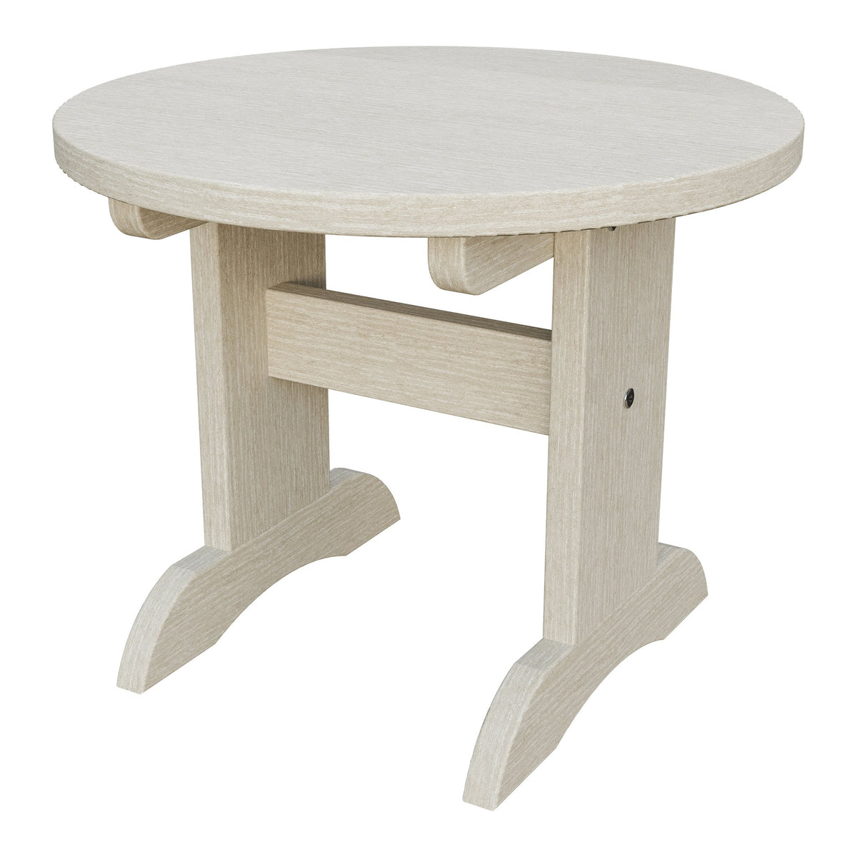 Amish Adirondack Round End Table in Seashell