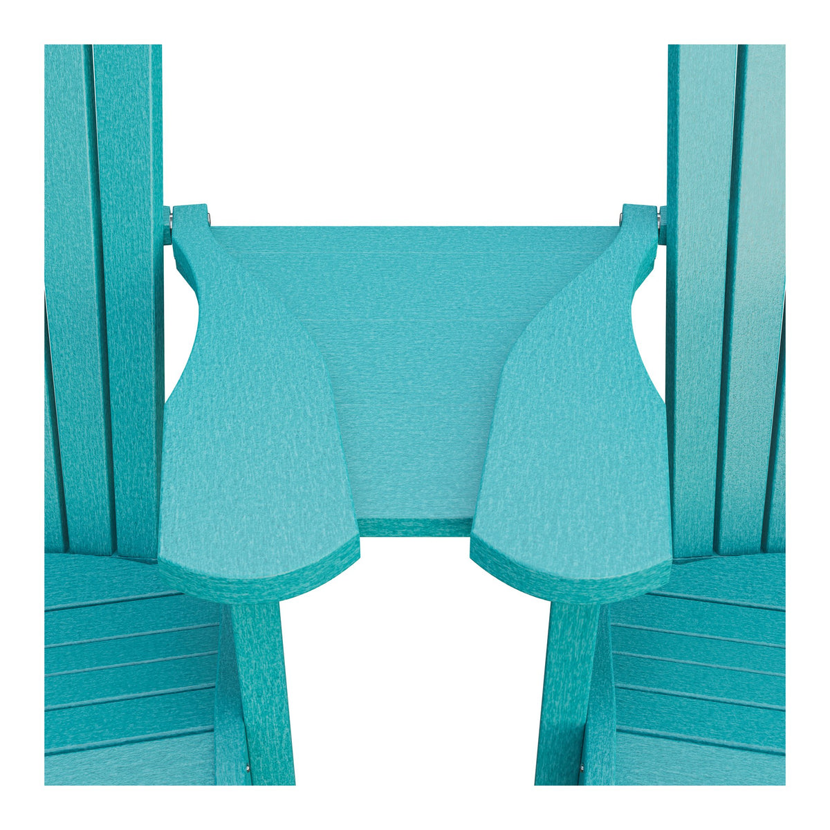 Amish Adirondack Settee Table Connector in Aruba Blue