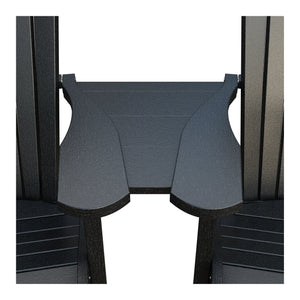 Amish Adirondack Settee Table Connector in Black