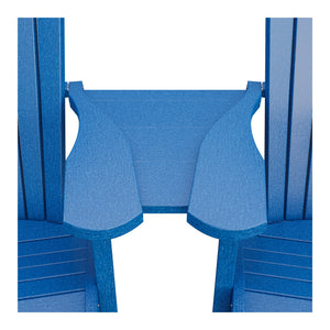 Amish Adirondack Settee Table Connector in Blue
