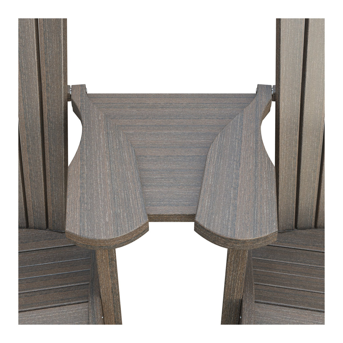 Amish Adirondack Settee Table Connector in Brazilian Walnut