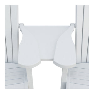 Amish Adirondack Settee Table Connector in Bright White