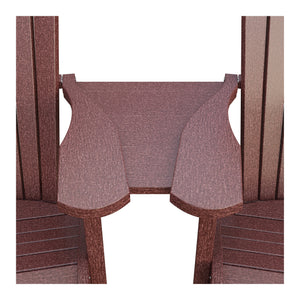 Amish Adirondack Settee Table Connector in Cherrywood