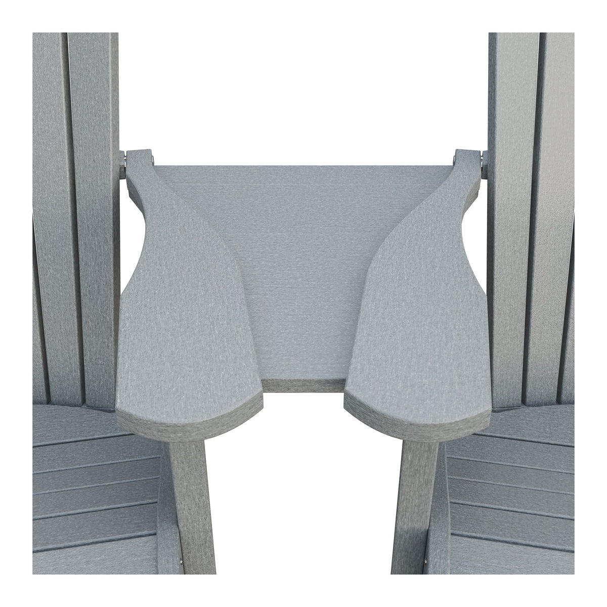 Amish Adirondack Settee Table Connector in Light Gray