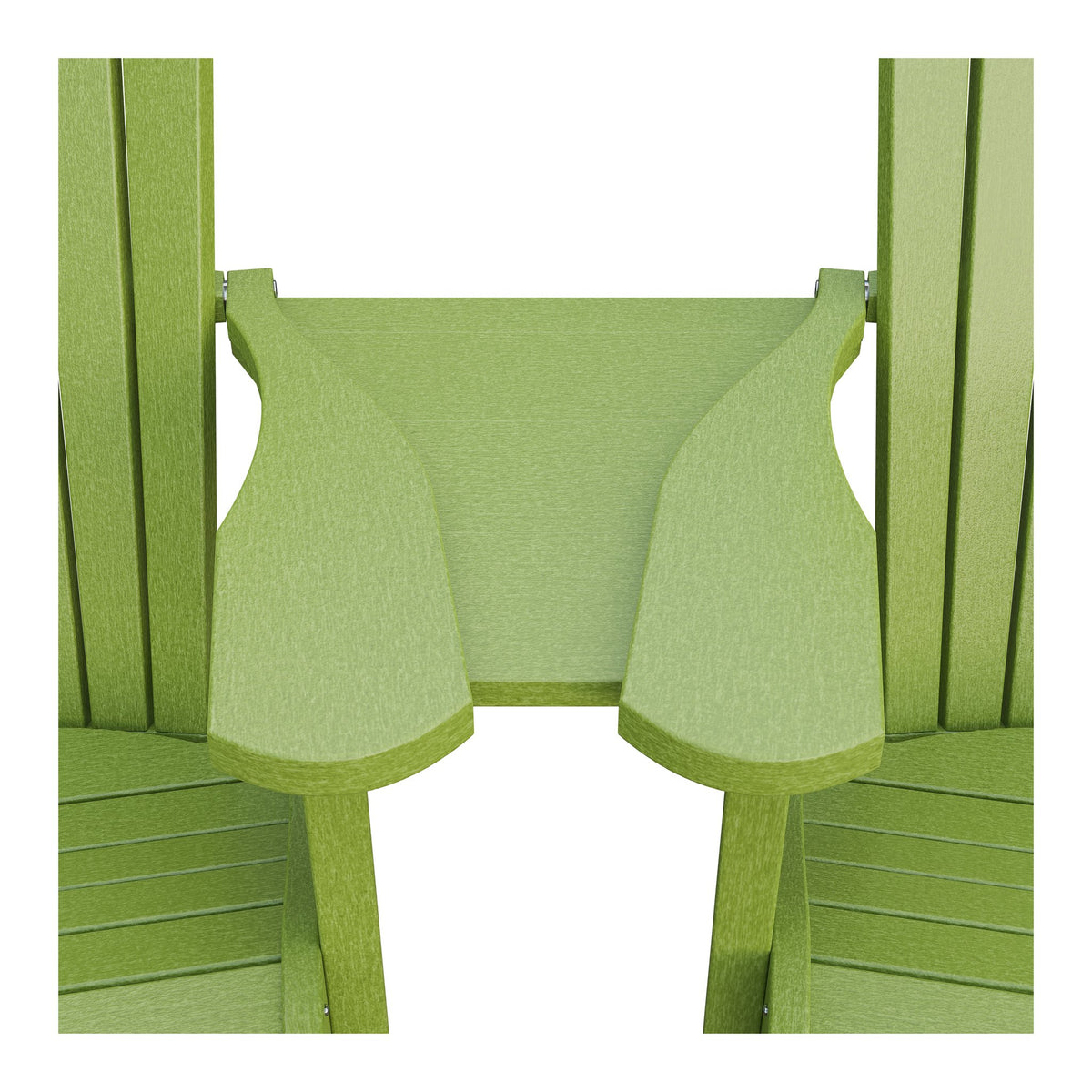 Amish Adirondack Settee Table Connector in Tropical Lime Green