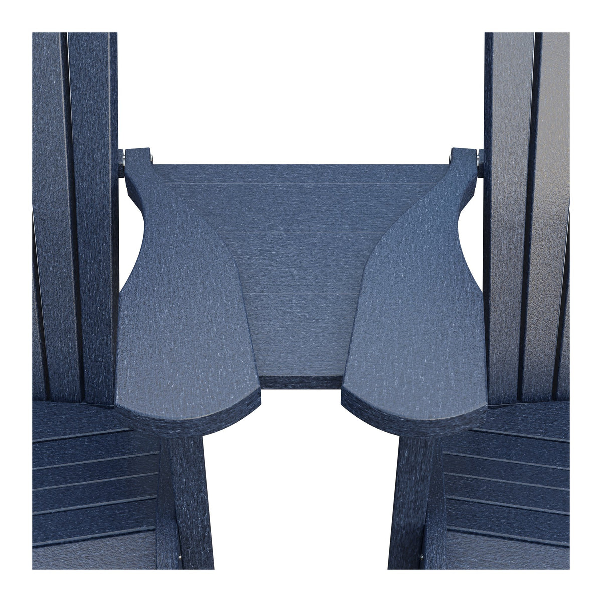Amish Adirondack Settee Table Connector in Patriot Blue