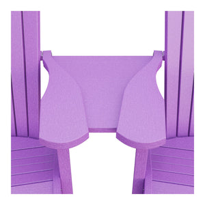 Amish Adirondack Settee Table Connector in Bright Purple