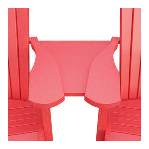 Amish Adirondack Settee Table Connector in Red