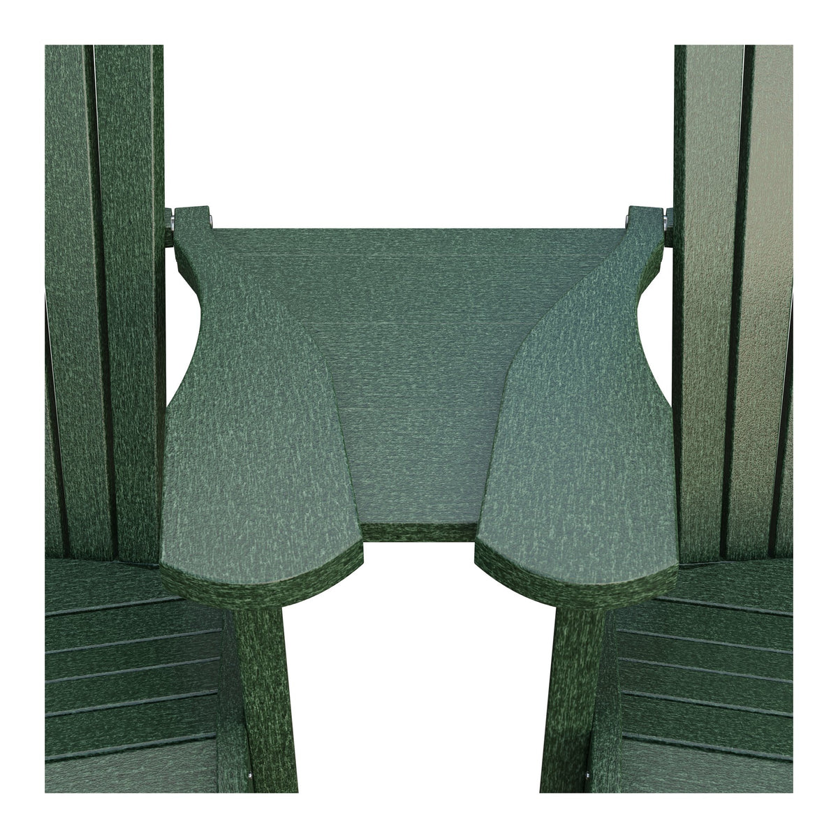Amish Adirondack Settee Table Connector in Turf Green