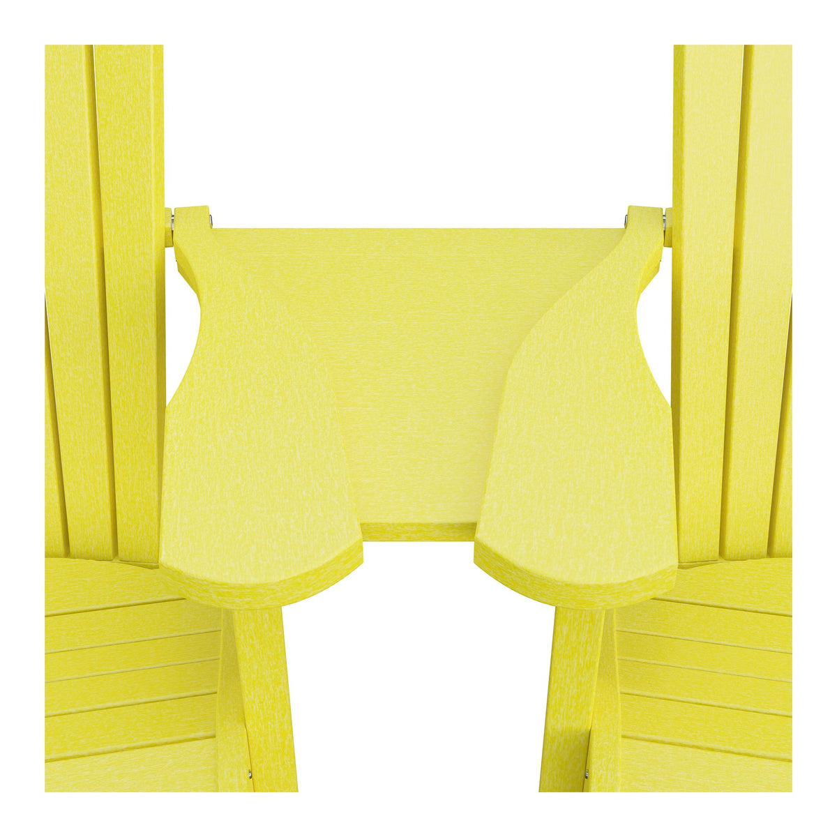 Amish Adirondack Settee Table Connector in Lemon Yellow