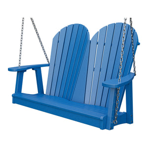 Amish Adirondack 4' Poly Hanging Swing in Blue