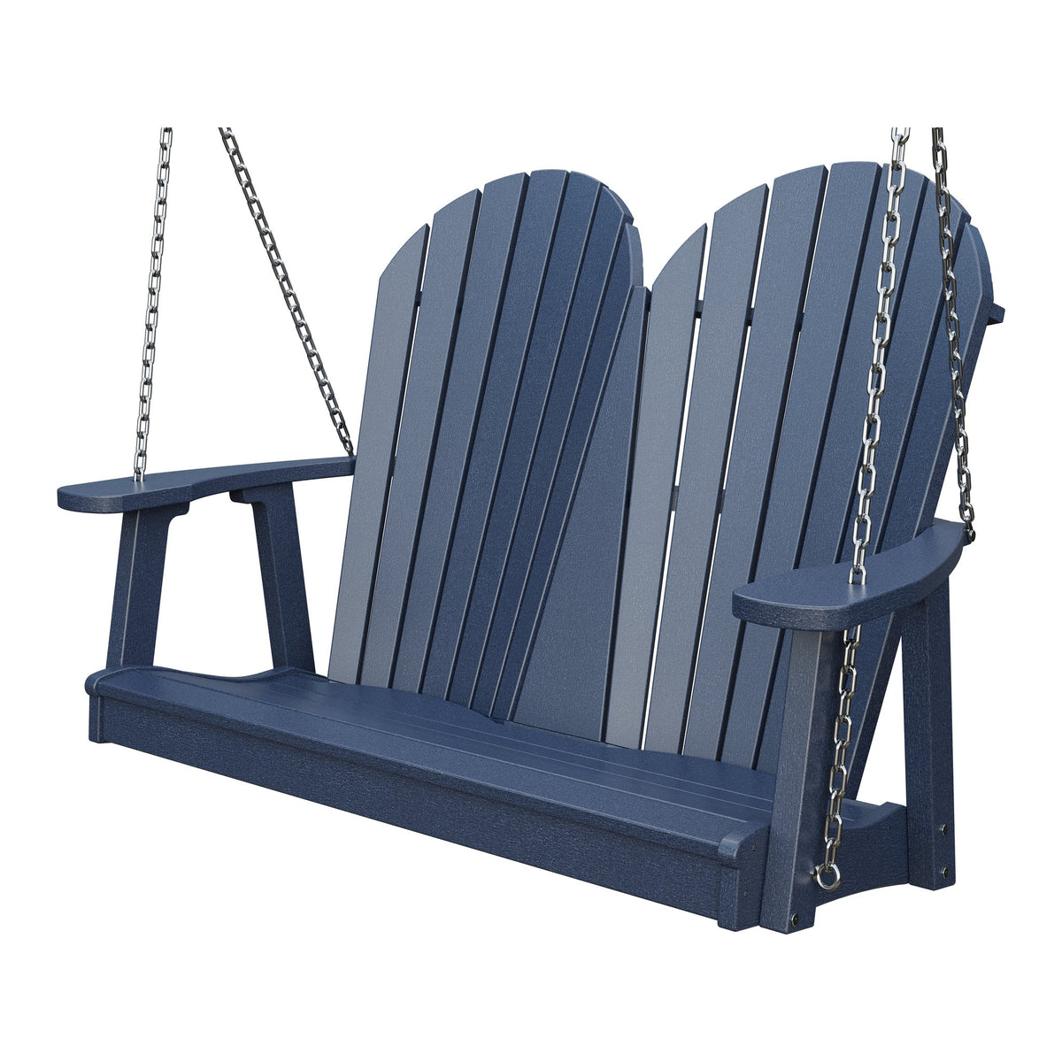 Amish Adirondack 4' Poly Hanging Swing in Patriot Blue
