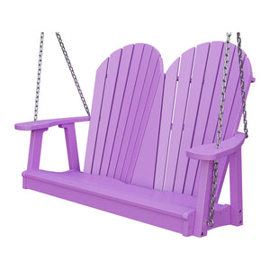 Amish Adirondack 4' Poly Hanging Swing in Bright Purple