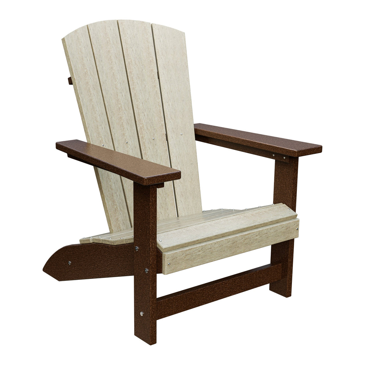 Amish Everyday Value Adirondack Chair in Birchwood & Tudor Brown