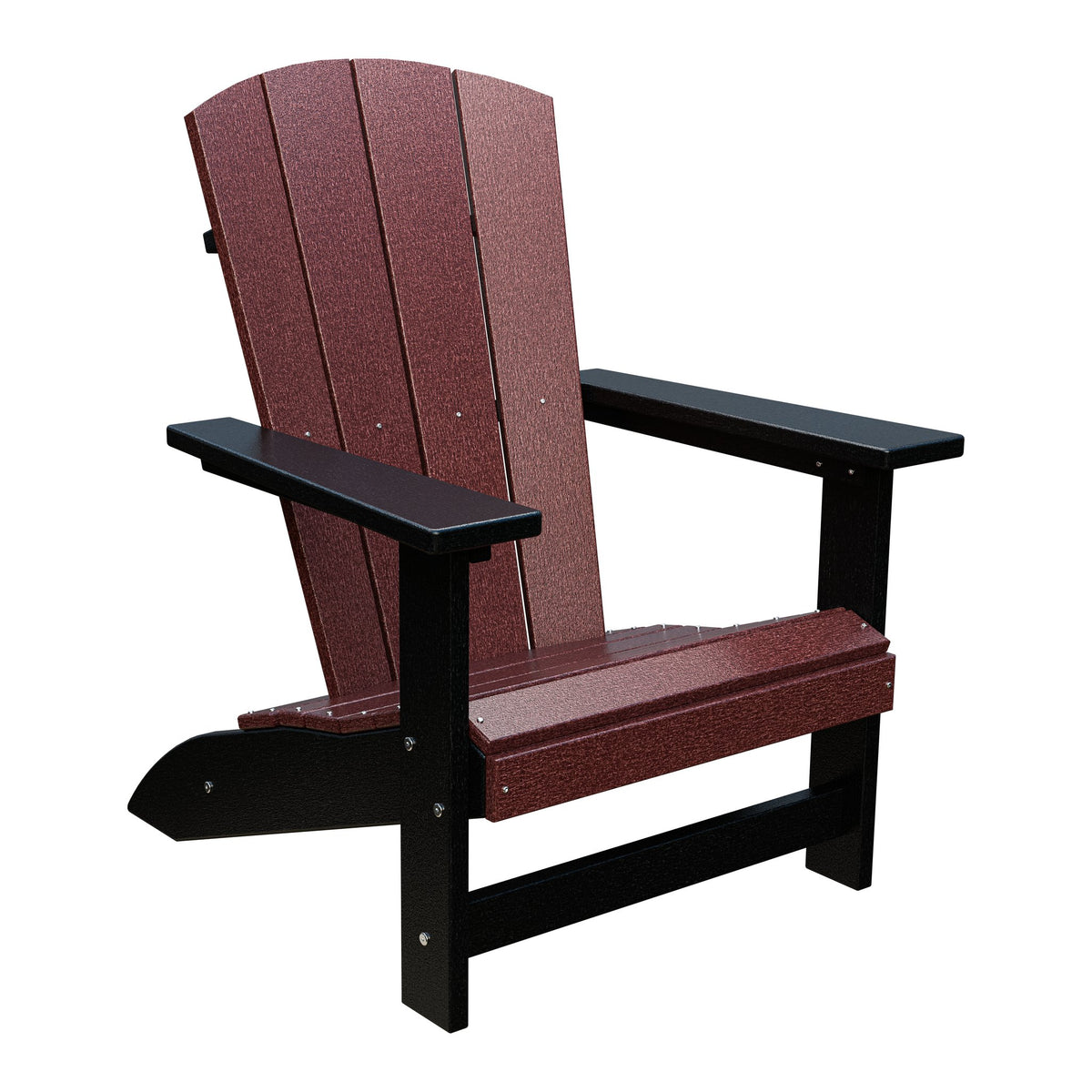 Amish Everyday Value Adirondack Chair in Cherrywood & Black
